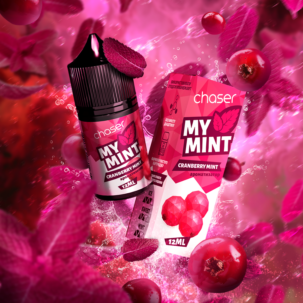 Набір Chaser My Mint 30 мл 50 мг CRANBERRY MINT 1442 фото